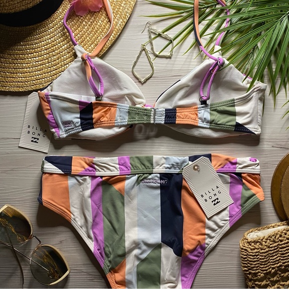 Billabong 🌸 Knotted Trilet Bikini Top | Rise Bottoms - Picture 7 of 16